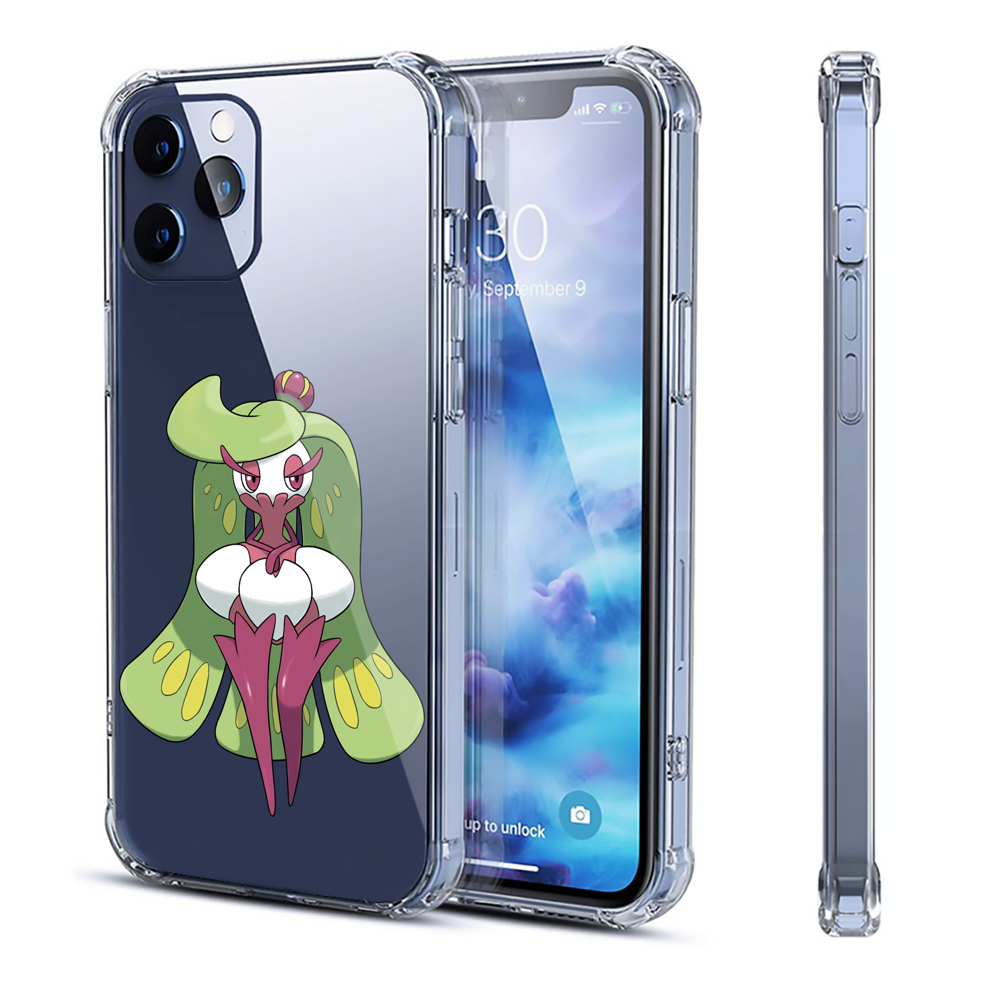 （画像用） ポケットモンスター Pokémon 【iPhone 12シリーズ対応】透明スマホケース（クリアソフトケース）